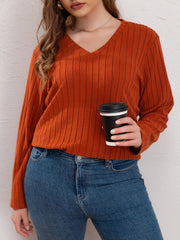 V Neck Long Sleeve Sweater