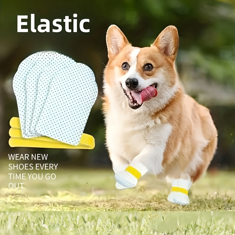 Disposable Pet Dog Paw Cover Shoes 20pcs Per Bag Waterproof Dog Boots