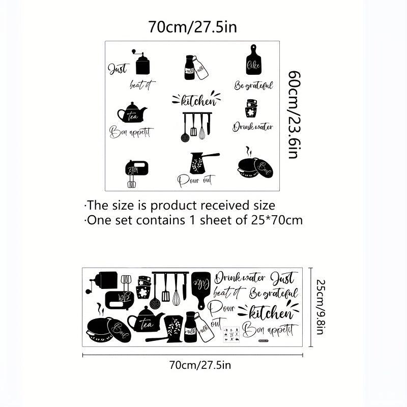 Removable Decorative Kitchen Arrangement Sticker