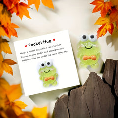 Pocket Hug Resin Animal Decoration with Encouraging Greeting Card