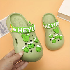 Cartoon Clog with Charms Slip-On Sandal for Kids