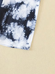 Girls Tie Dye Waistband Shorts Breathable Casual Pants