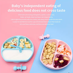 Soft Silicone Baby Tableware for Easy Feeding and Training