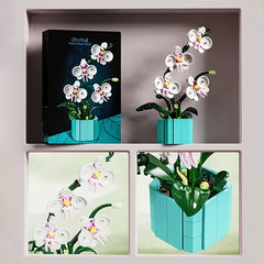 Flower Building Block Set with Vase - Ideal Home Decoration Gift