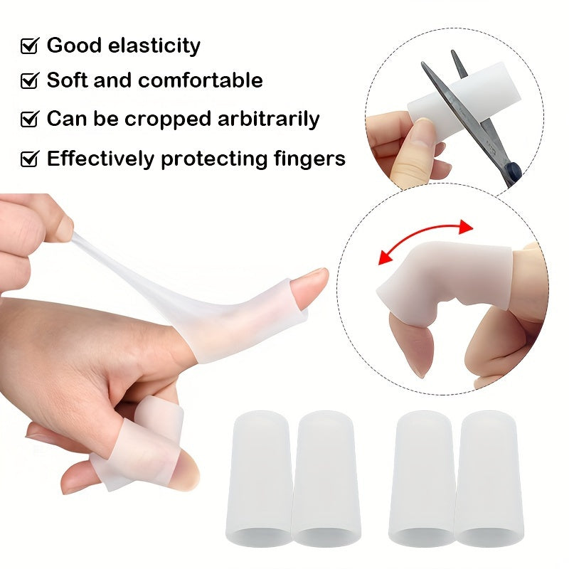4pcs Non Slip Finger Protectors Soft & Comfortable Finger Covers