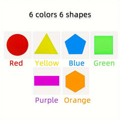 36pc Translucent Geometric Toys for Math & Color Learning