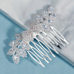 Rhinestone Alloy Hair Comb Head Jewelry for Wedding Prom
