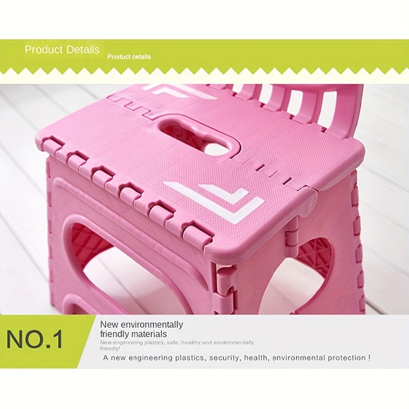 Thickened Folding Stool Backrest Portable Small Stool For Outdoor Activities