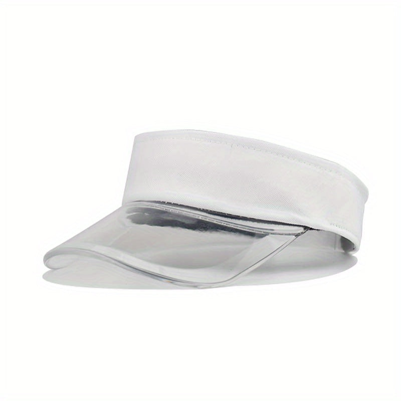 PVC Brim Stitching Visor Hat Candy Sun Hat Lightweight Casual