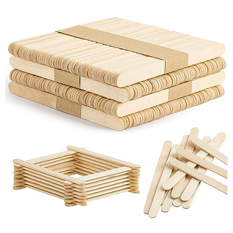 Craft Sticks Ice Cream Natural Wooden Popsicle 200 pcs