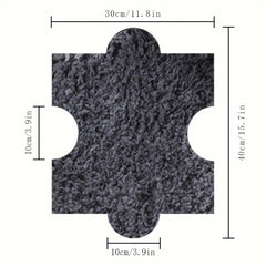 8pcs Shaggy Foam Mat Anti-slip Area Rugs for Bedroom Kitchen Living