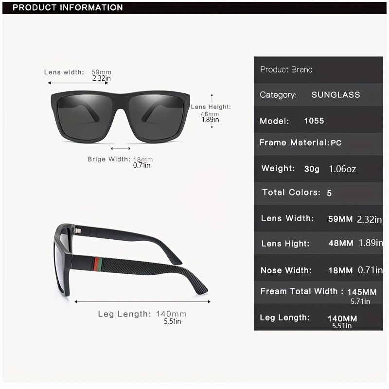 UV400 Polarized Sunglasses For Men Driving Camping Cycling Fishing