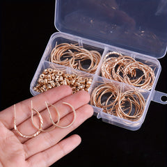 36 Pairs C-shaped Stud Earrings Set for Daily Wear