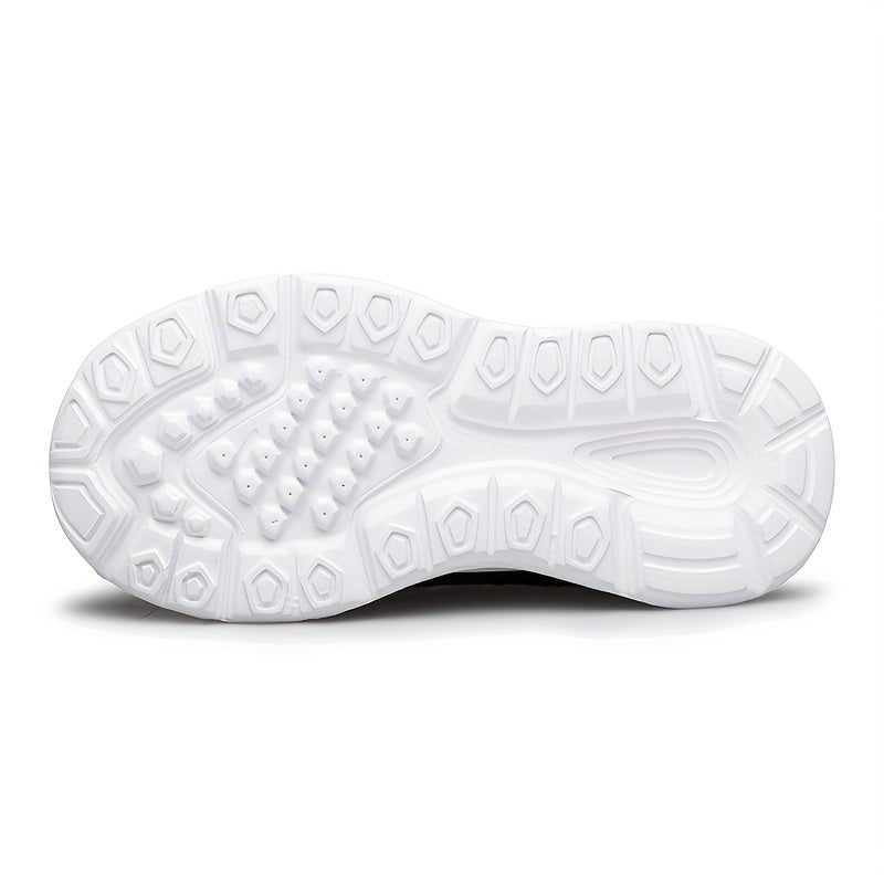 Girls Knit Slip On Casual Shoes Lightweight Comfy Non Slip Walking Shoes Kids