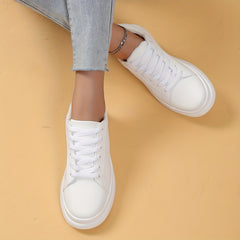 Women's Minimalist Solid Low Top Sneakers