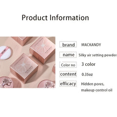Silky Lightweight Setting Powder Brightening Skin Tone Natural Nude Makeup