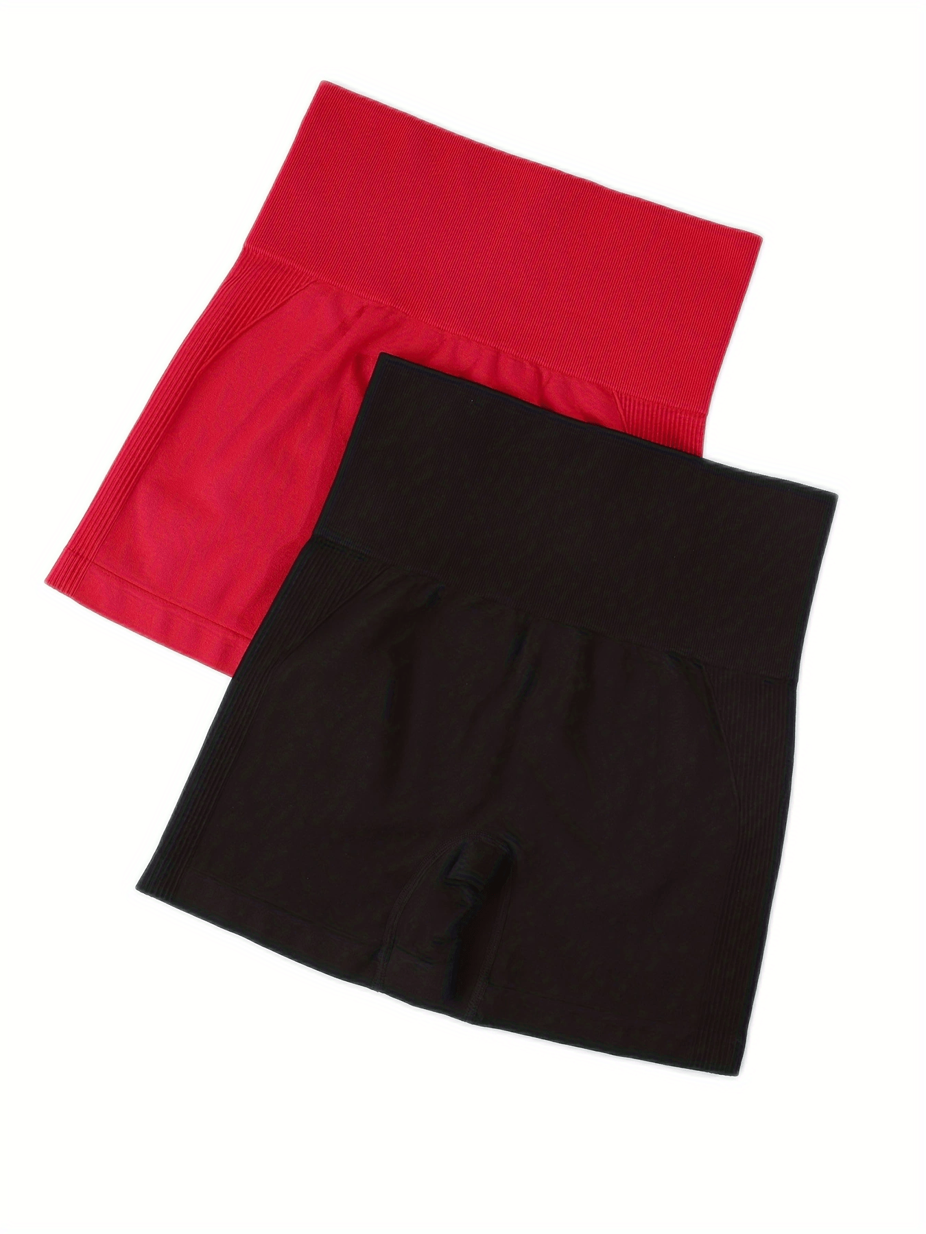 2 Pack High Waist Skinny Shorts for Women