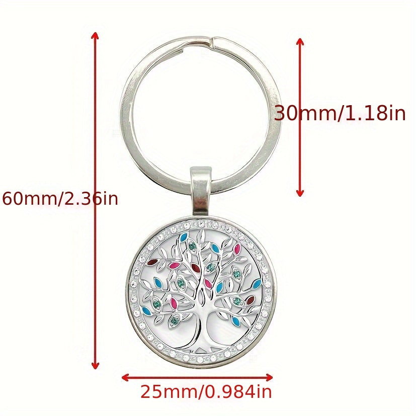Tree Of Life Keychain Pendant for Car Keys Backpacks Wallets