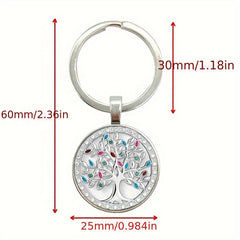 Tree Of Life Keychain Pendant for Car Keys Backpacks Wallets