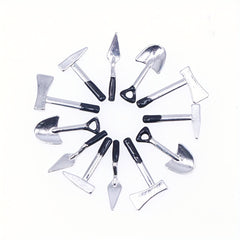 Toy House Decoration Dollhouse Mini Garden Repair Alloy Tool Model Ornament