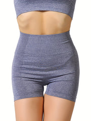 Stretch Sports Biker Shorts with Wide Waistband