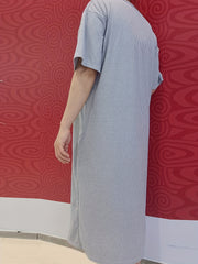 Ice Cream Print Lounge Dresses Soft & Comfy Short Sleeve Loose Home Dress