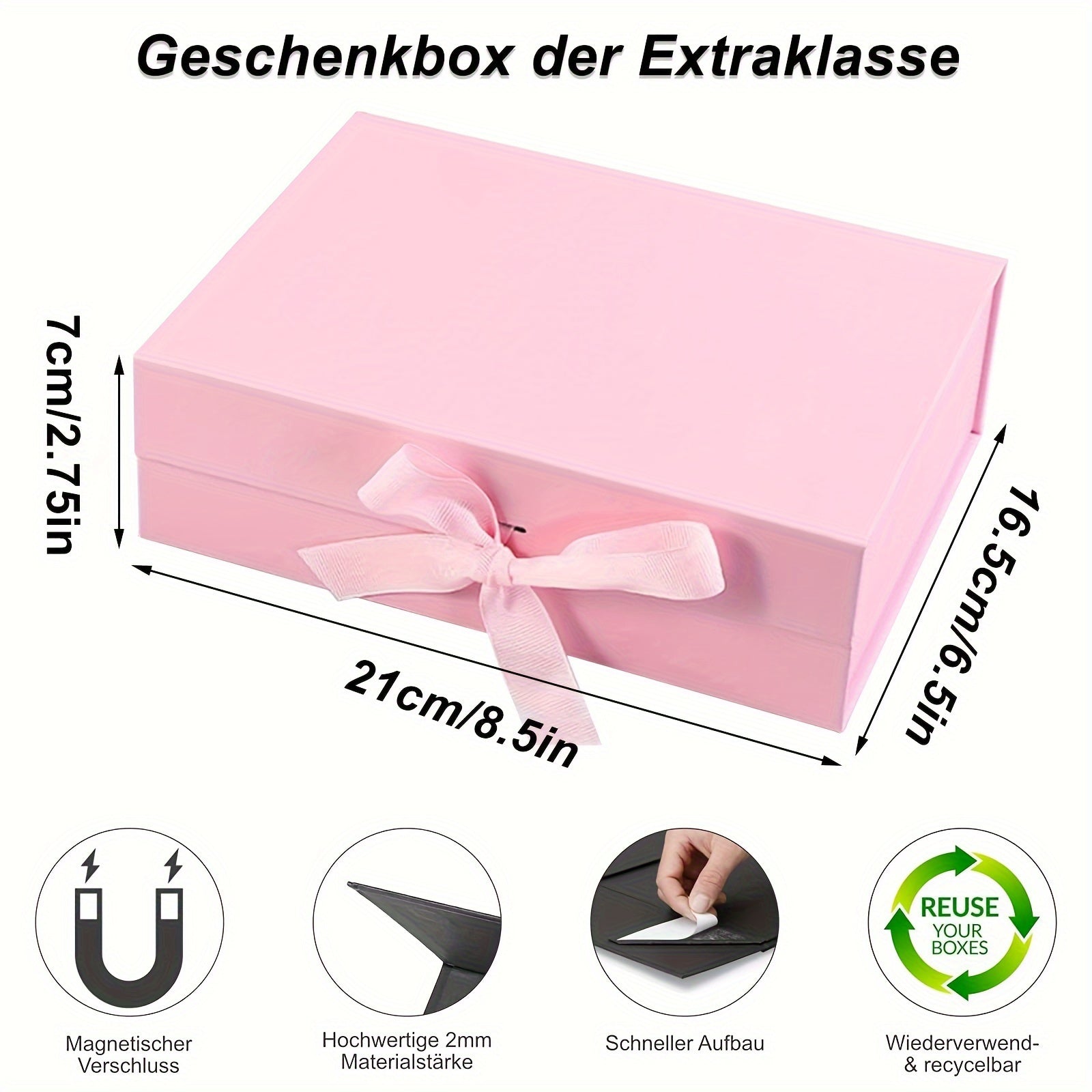 Groom Box with Ribbon for Gift Packaging