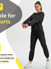 Women's Sweat Sauna Long Sleeve Jacket - Workout Activewear