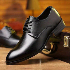 Men's Pointed Toe Derby Shoes for Wedding Business Party