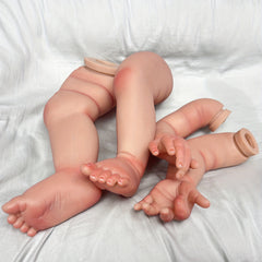 Artist Paint Reborn Doll Kit with Rooted Hair for Family Birthday Christmas
