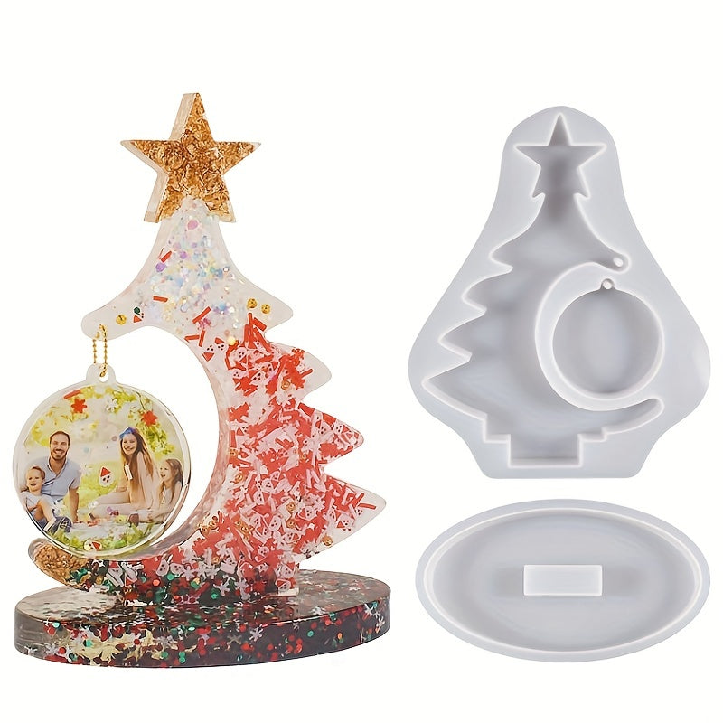 Christmas Tree Display Silicone Mold DIY Heart Shape
