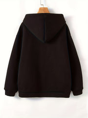 Casual Fleece Hooded Sweatshirt Women's Zip Up Hoodie