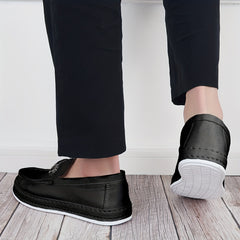 Men's Bit Loafer Shoes Casual Comfy Slip On Flat Shoes