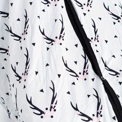 Girl's Sunshade Seat Cover with Deer Horn Flower Print