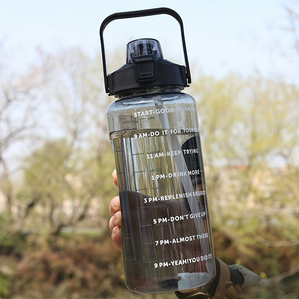 Large Capacity BPA-Free Straw Water Bottle 67oz Leak Proof Portable Bottle