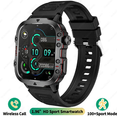 1.96'' Full Touch Screen Smart Watch Fitness Tracker with Voice Assistant