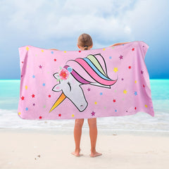 Mermaid Microfibre Beach Towel for Sunny Days