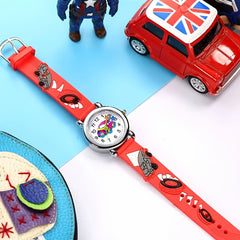Boys Cartoon Car Quartz Watch Rubber Sports Children's Accessories