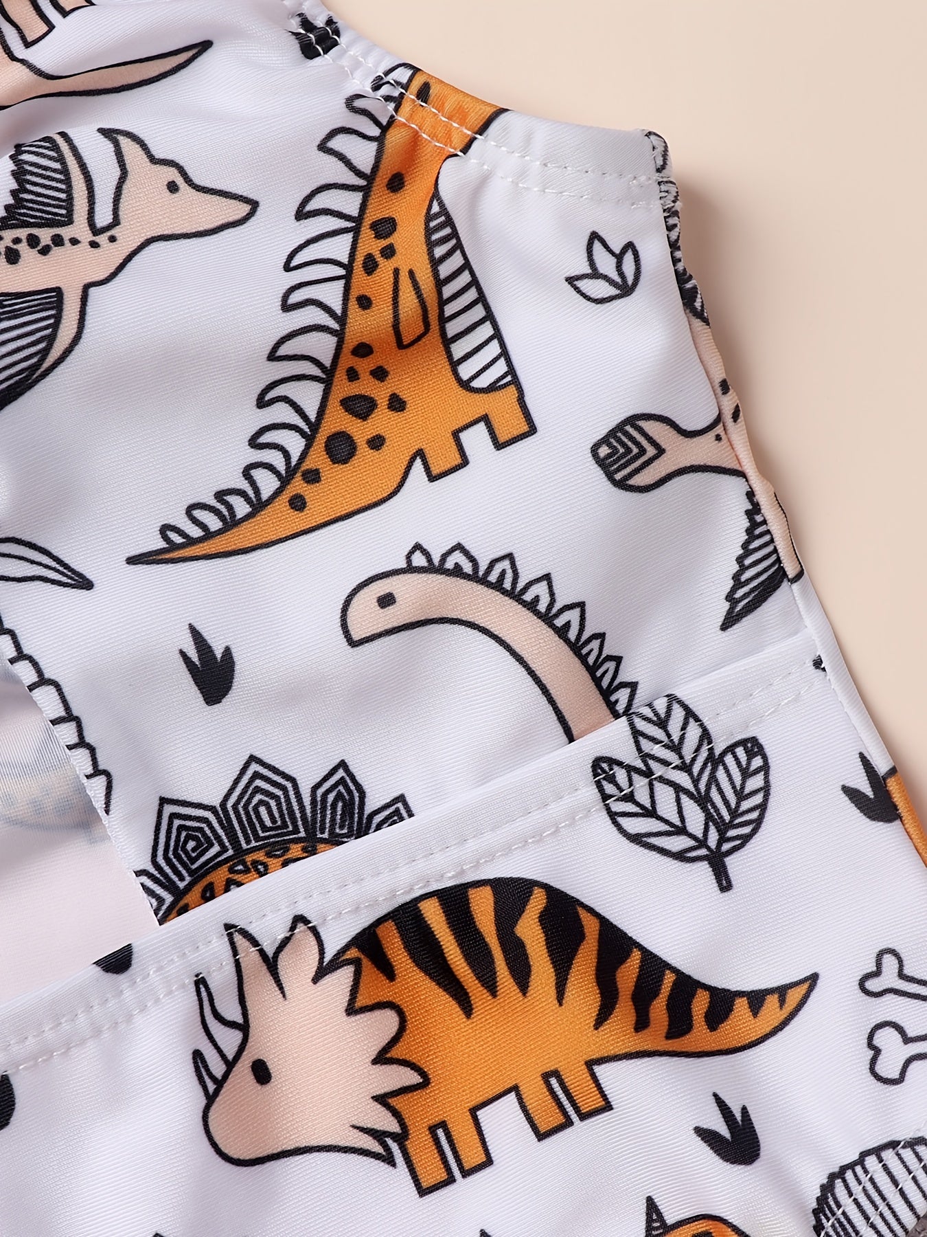 Baby Girls Dinosaur Print Swimsuit Summer
