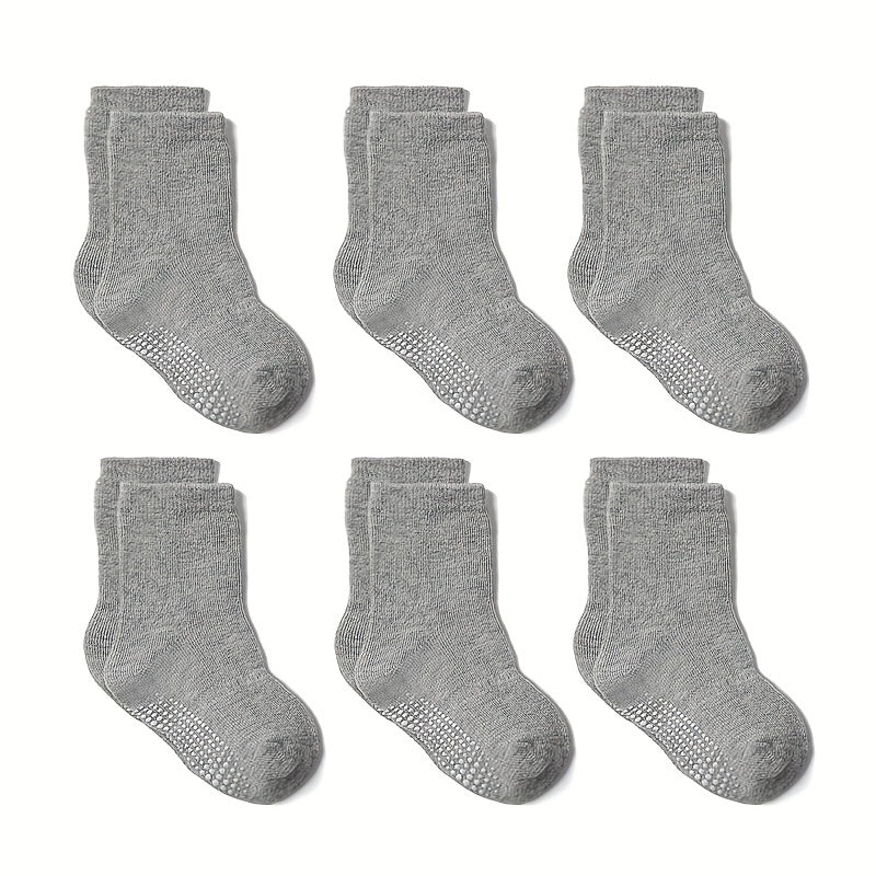 6pairs Baby Boys Non-slip Casual Socks Multicolor Set