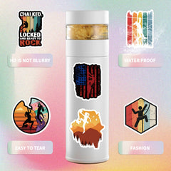60pcs Climbing Stickers Extreme Sports Rock Climbing Stickers