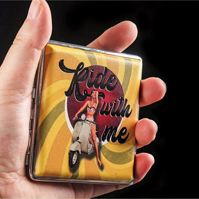 Printed Leather Cigarette Box 20 Capasity Great Gift For Men