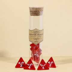 Healing Potion Series Red Polyhedral Dice Set