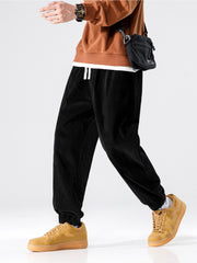 Men's Casual Pants Relaxed Fit Trousers - Small Size