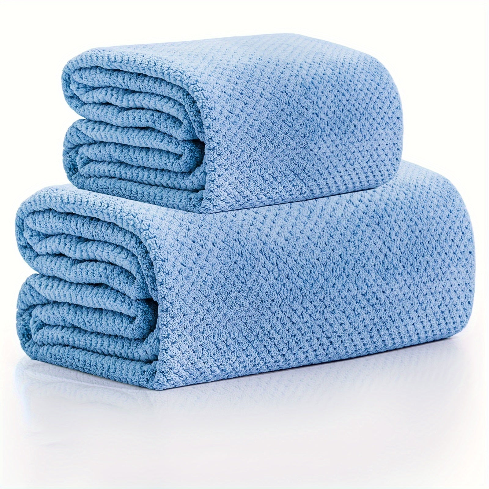 8pcs Microfiber Towel Set for Bathroom, Pool, Beach - Quick Drying