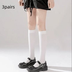 3 Pairs Compression Calf Socks College Style Women's Stockings & Hosiery