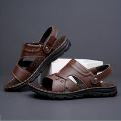 Men's Durable Non Slip Sandals Easy To Clean Comfy Open Toe Beach Shoes