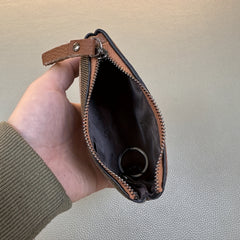 Stylish Plaid Zipper Coin Purse & Wallet for Women with Keychain