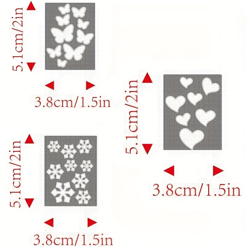 1pc Butterfly Love Snowflake Metal Cutting Dies Stencils Scrapbooking Die cuts