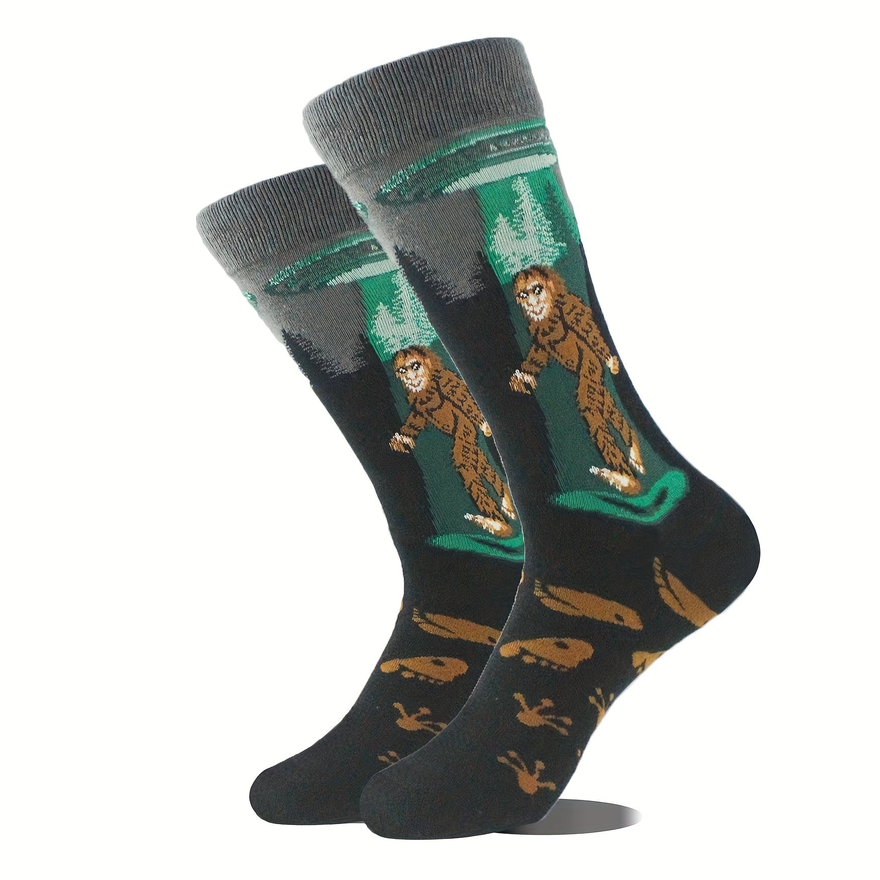 Men's Hip Hop Funny Pattern Crew Socks